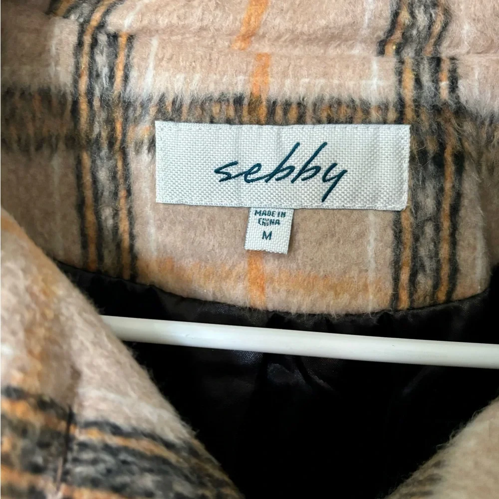 Sebby Tan and Black Plaid Blazer - NWT! - Picture 7 of 9